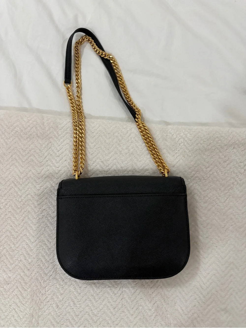 Tory Burch Emerson Flap Adjustable Shoulder Bag BLACK